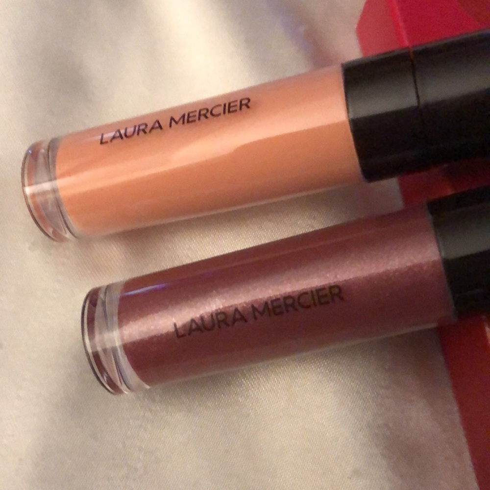 Laura Mercier Lip Glace Bouquet Duo Rose & Sugar Plum NIB Full Size 5.7ml Each - Picture 12 of 12